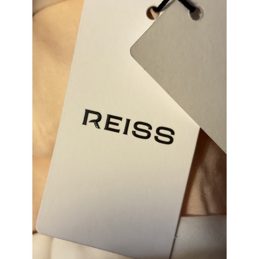 NWT $285 Reiss Pink Wide Leg Pants NEW Size 4 Magda Wide Leg Small flaw stain - Picture 11 of 13